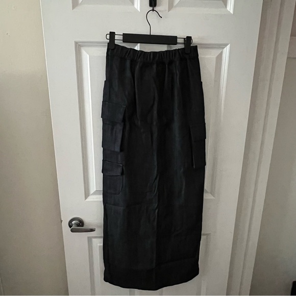 New NWT Line and Dot Mora Maxi Skirt in Charcoal Size XS - Picture 6 of 16